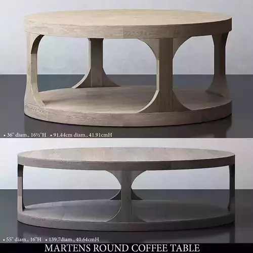 MARTENS ROUND COFFEE TABLE 3D model