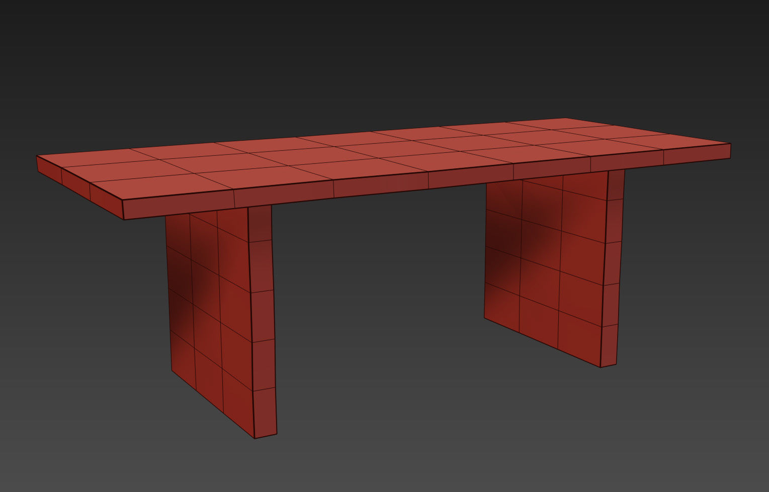 RECLAIMED RUSSIAN OAK PLANK RECTANGULAR DINING TABLE 3D model_11