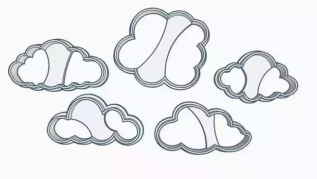 Cloud Cookie Cutter Set
