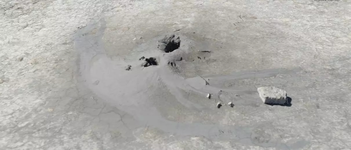 Mud Volcano from Romania RAW SCAN 3D model_0