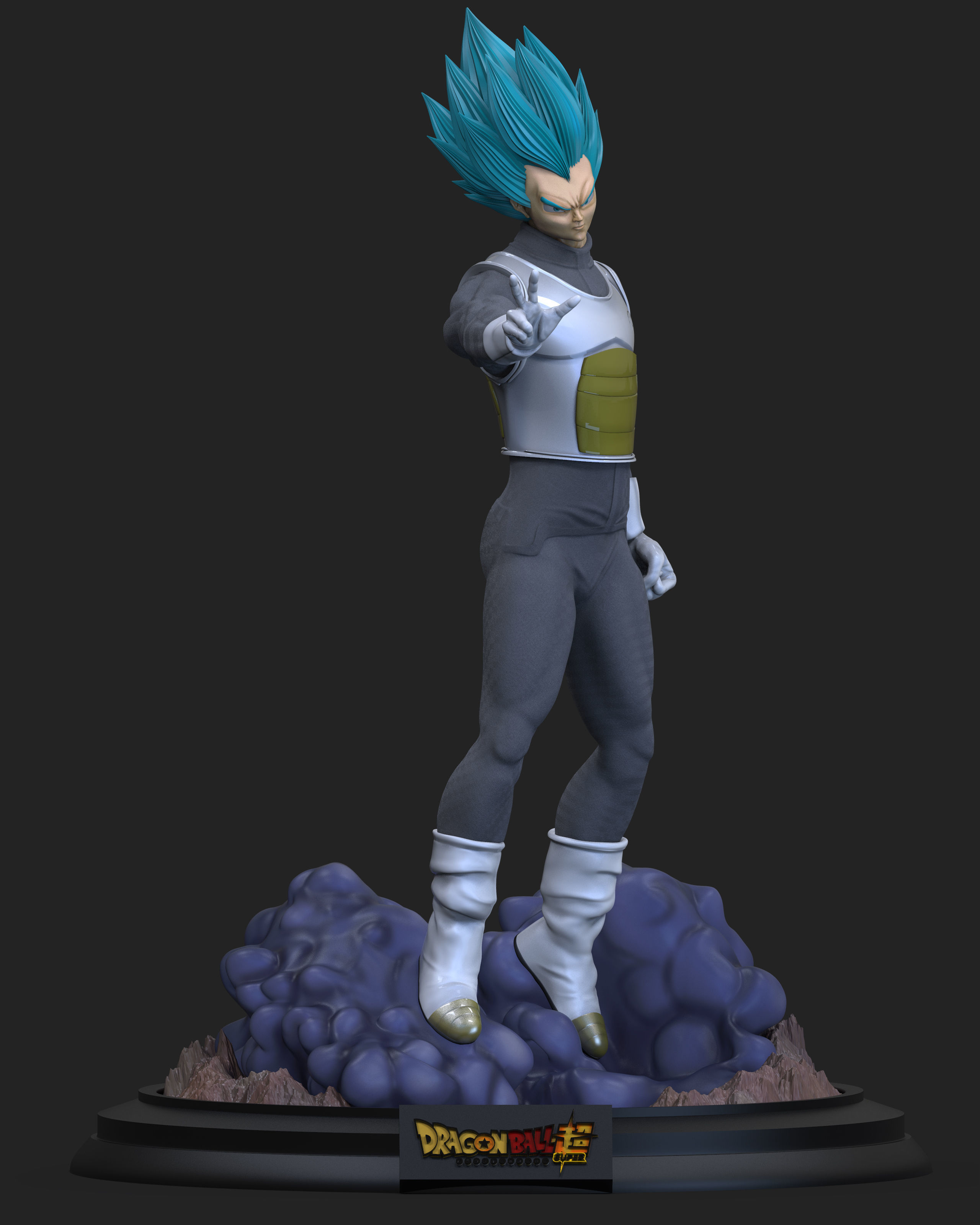 Vegeta Super Saiyan  for 3D print 3D print model_2