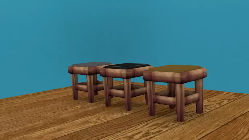 Chair bar stool - sims Free low-poly 3D model