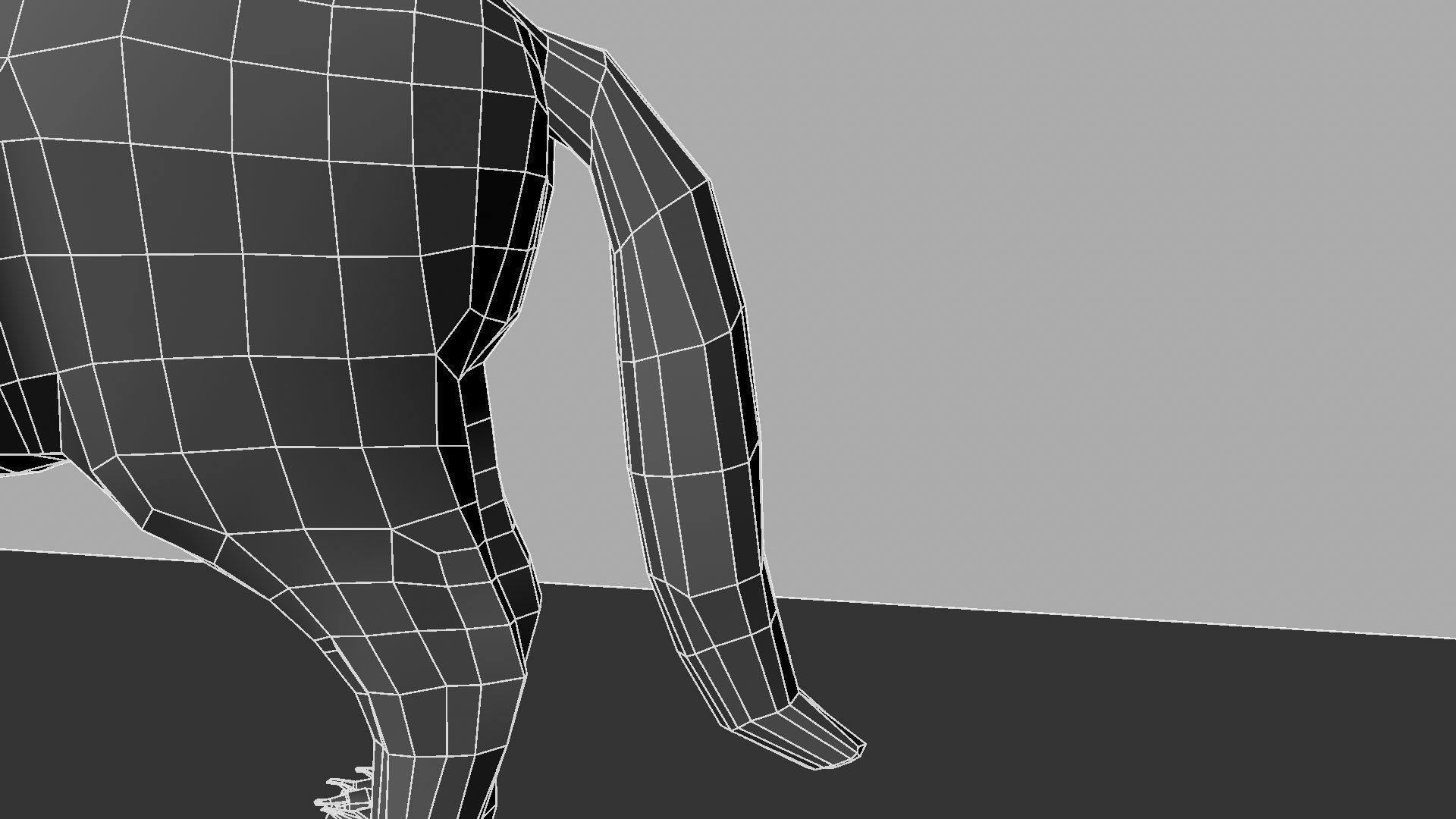 3D Cat with eyes 3D model_29