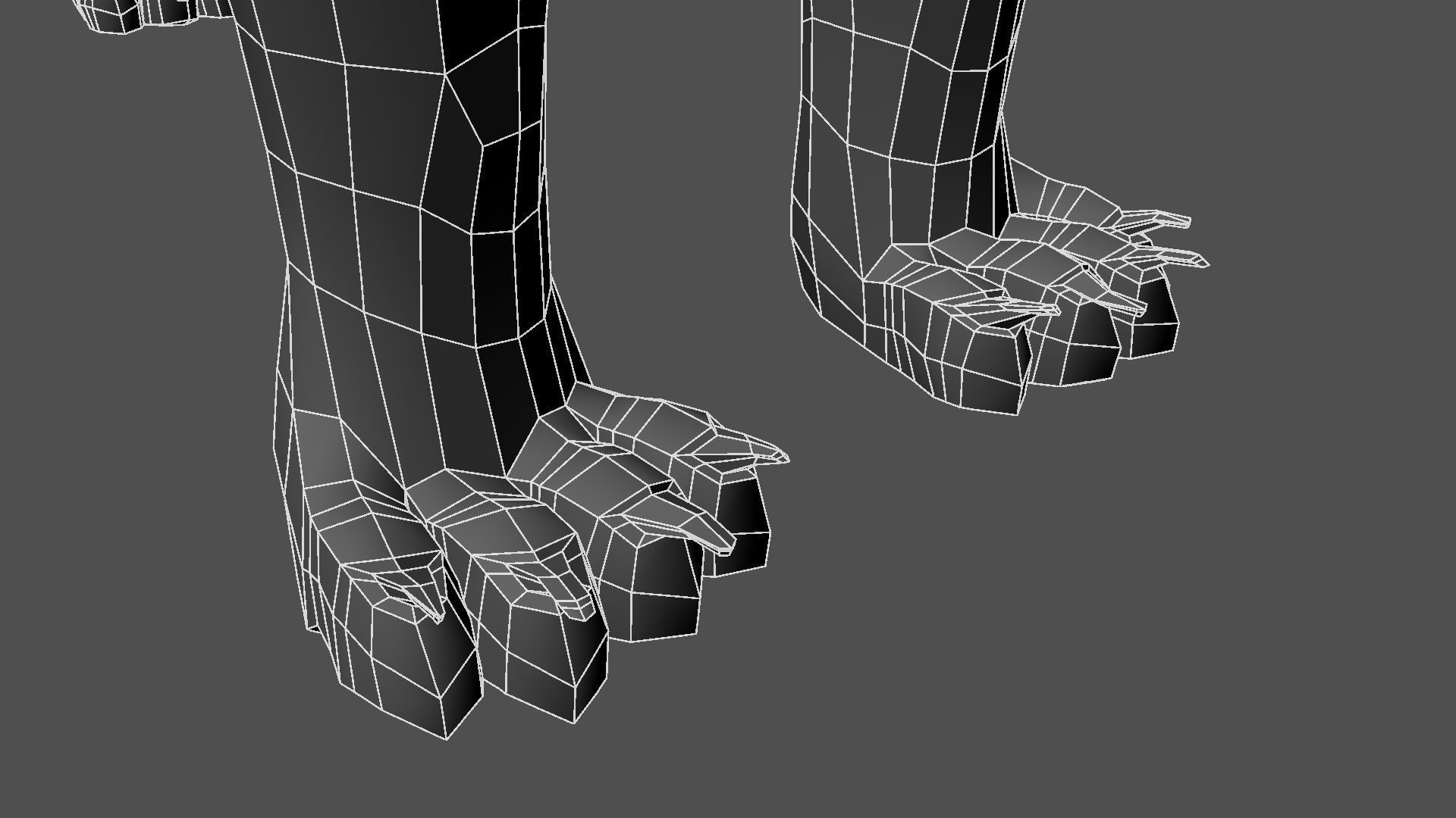 3D Cat with eyes 3D model_3