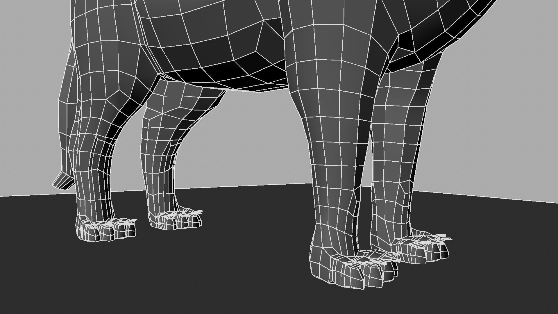 3D Cat with eyes 3D model_25