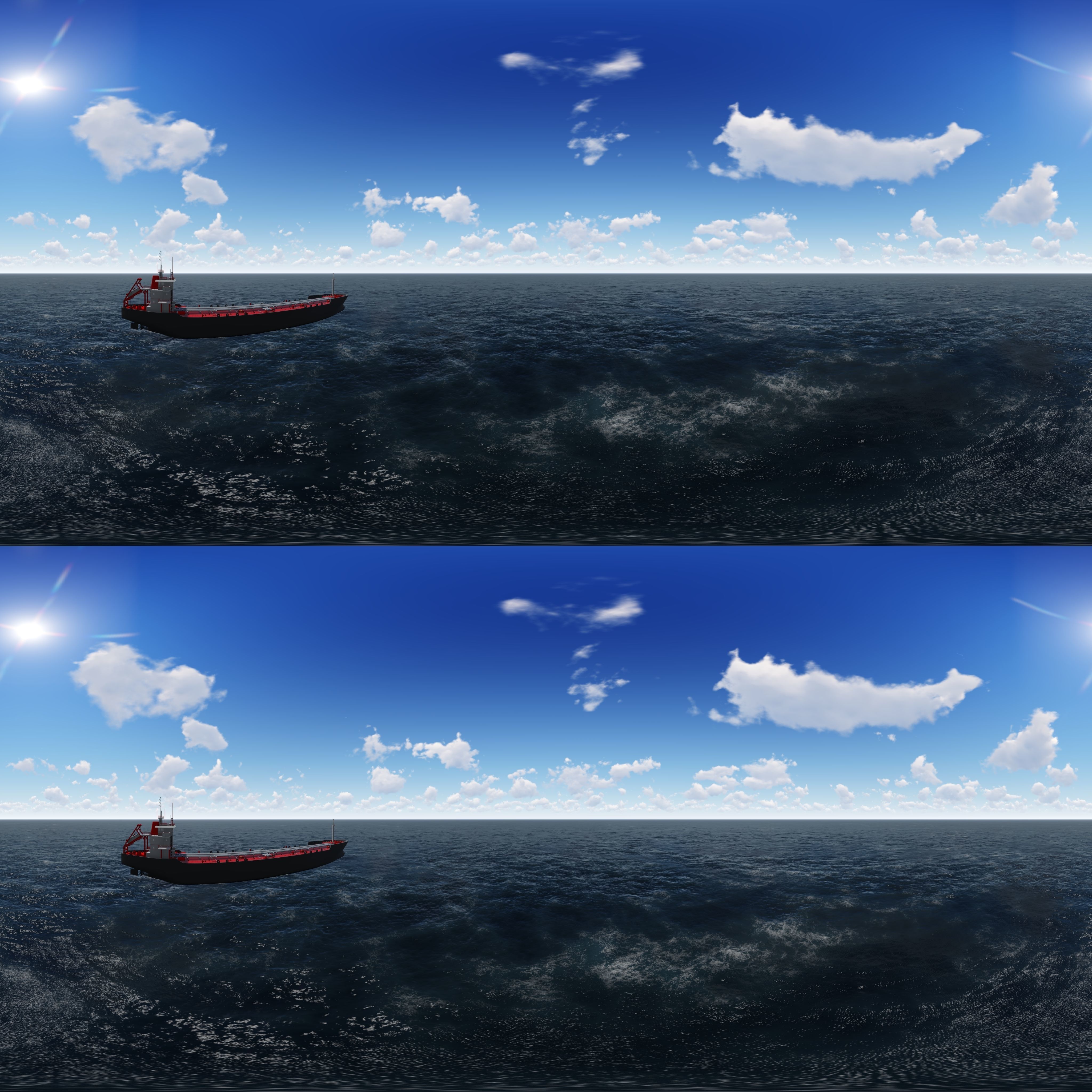 tanker 1 cargo ship Low-poly 3D model_16