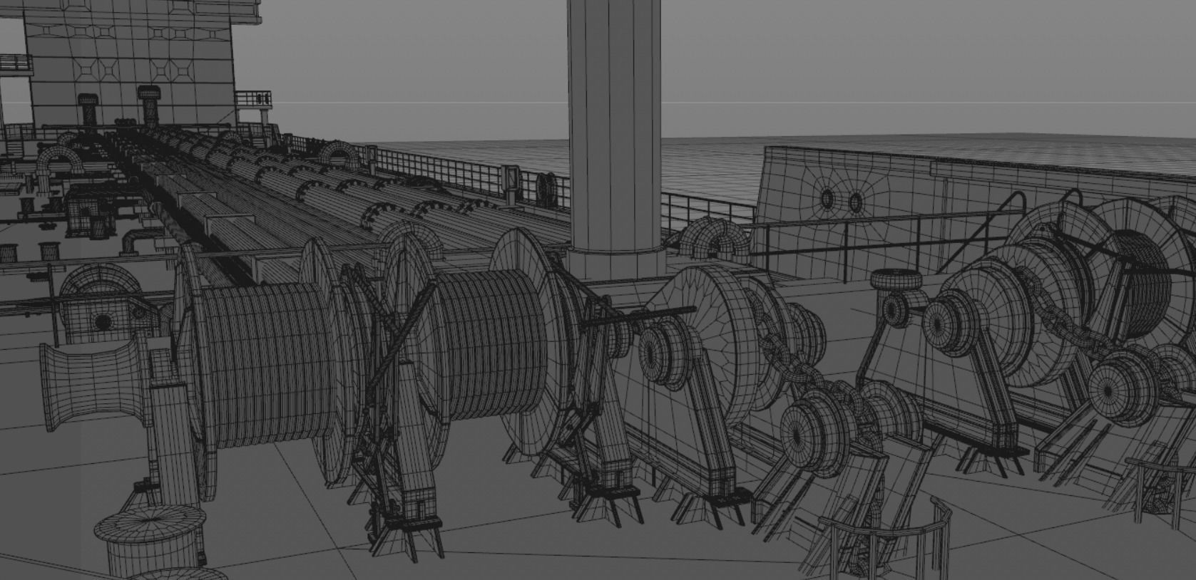 tanker 1 cargo ship Low-poly 3D model_15