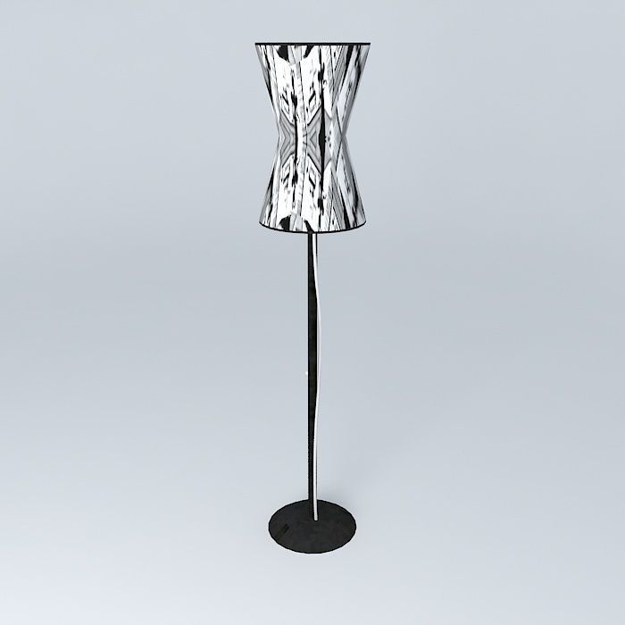 Floor lamp - Comic Book Free 3D model_1