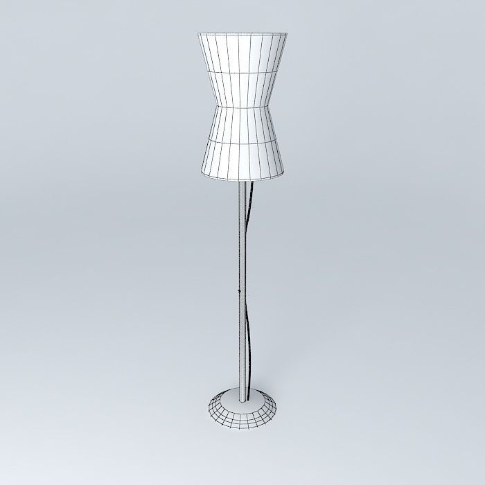 Floor lamp - Comic Book Free 3D model_4