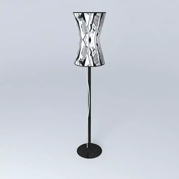 Floor lamp - Comic Book Free 3D model_0