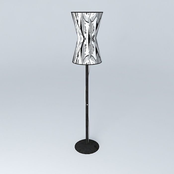 Floor lamp - Comic Book Free 3D model_2
