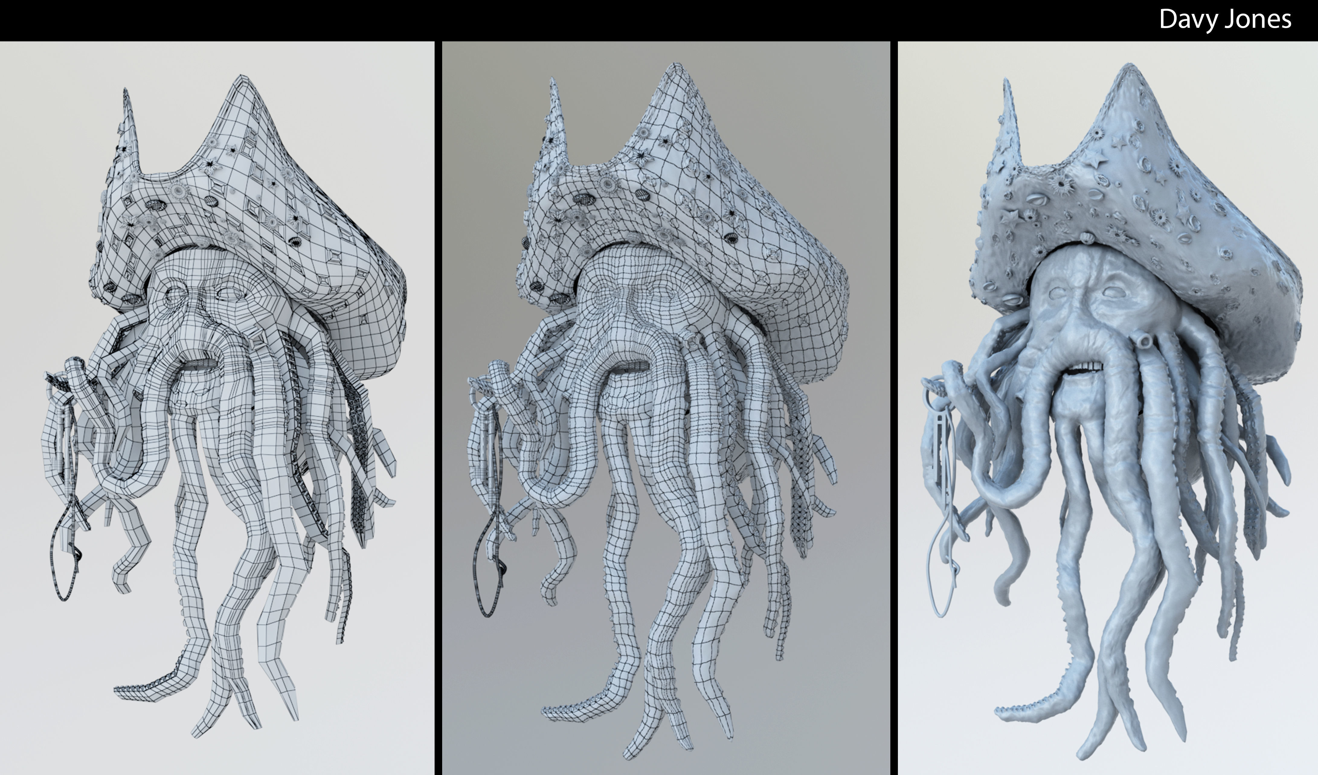 Davy Jones 3d Model 3D model_3