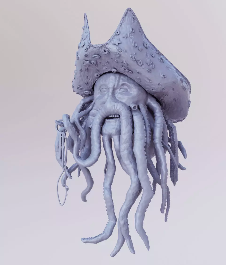 Davy Jones 3d Model 3D model_0