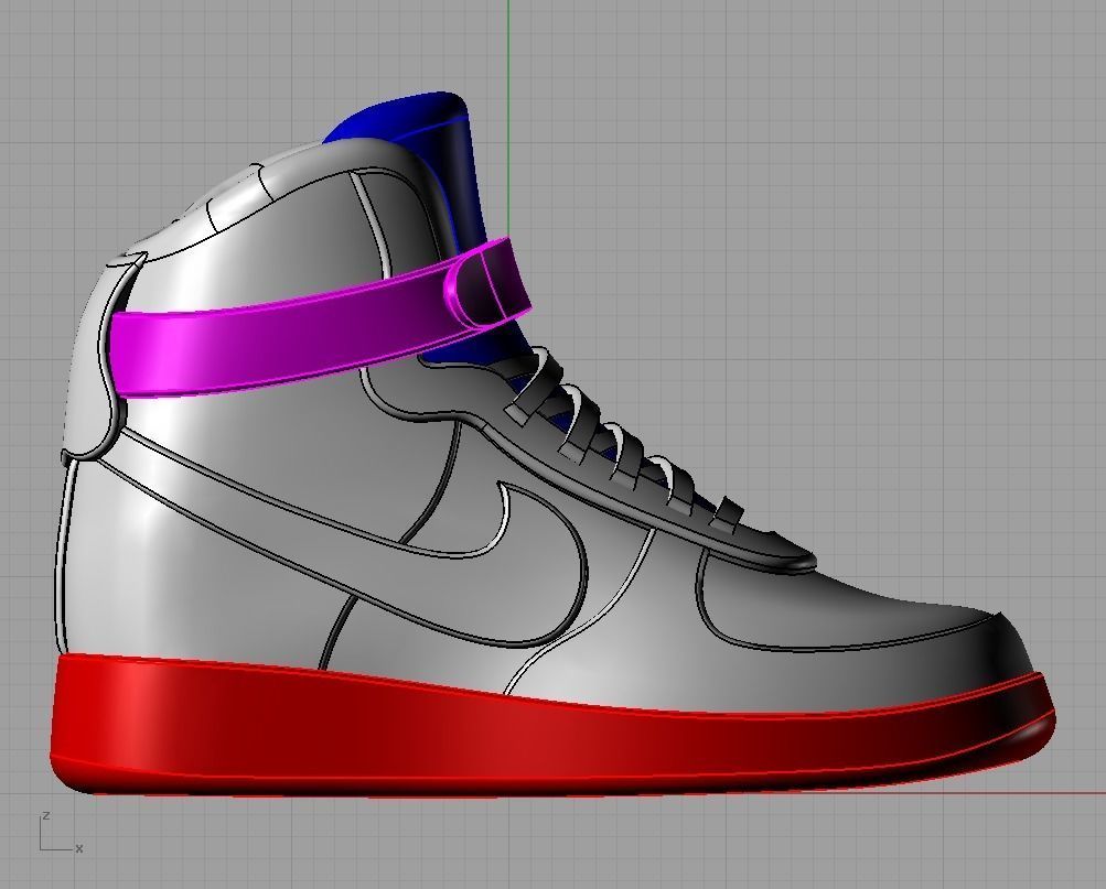 nike air jordan pendant 3D print model_12
