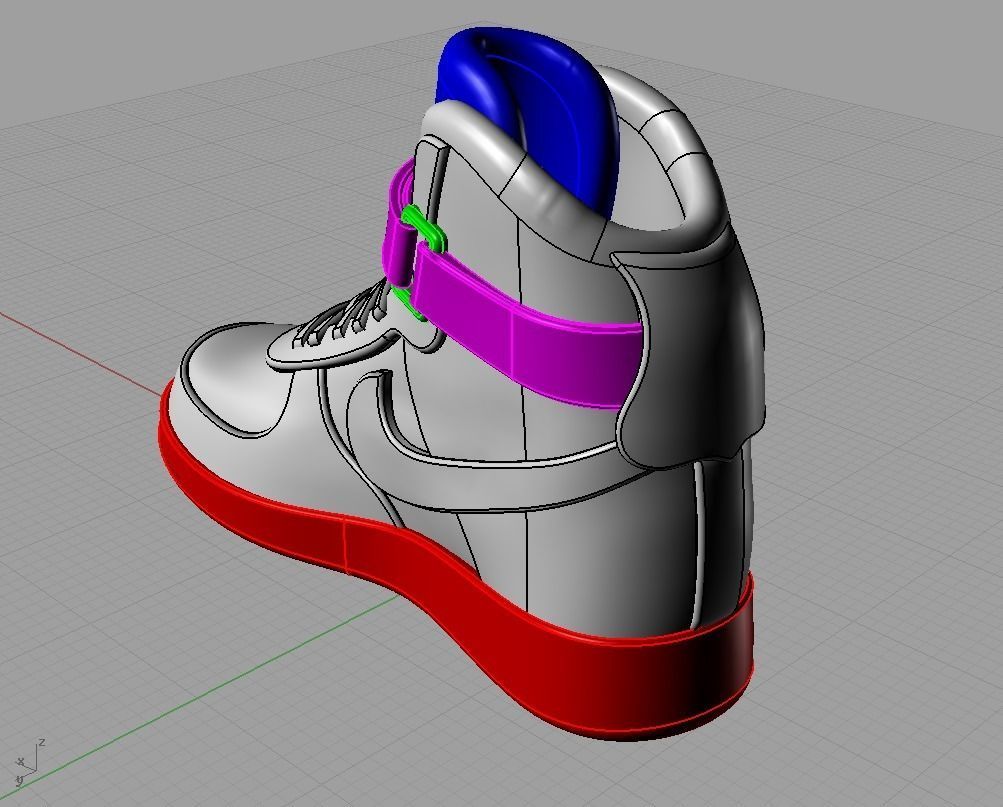 nike air jordan pendant 3D print model_11