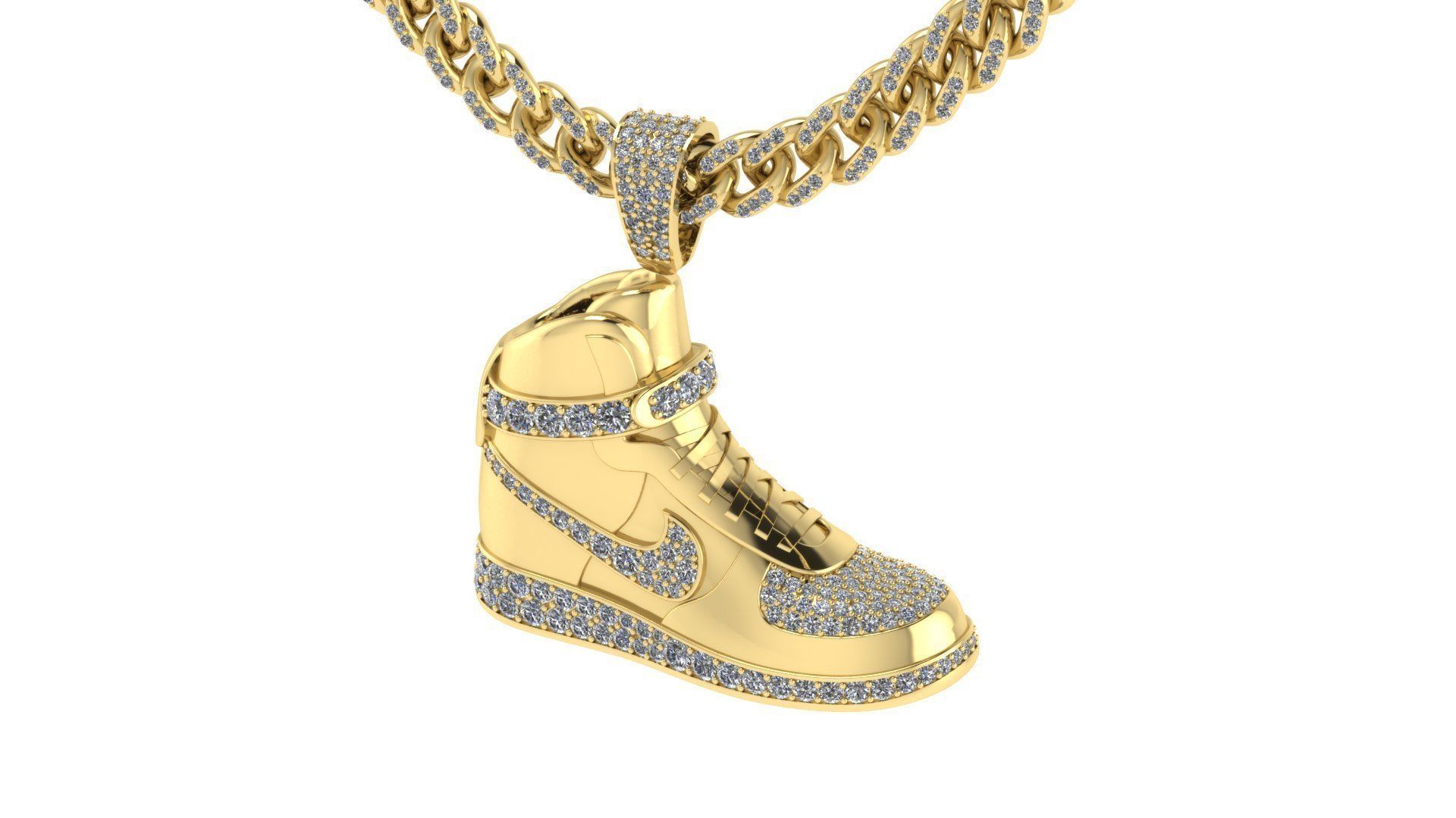 nike air jordan pendant 3D print model_3