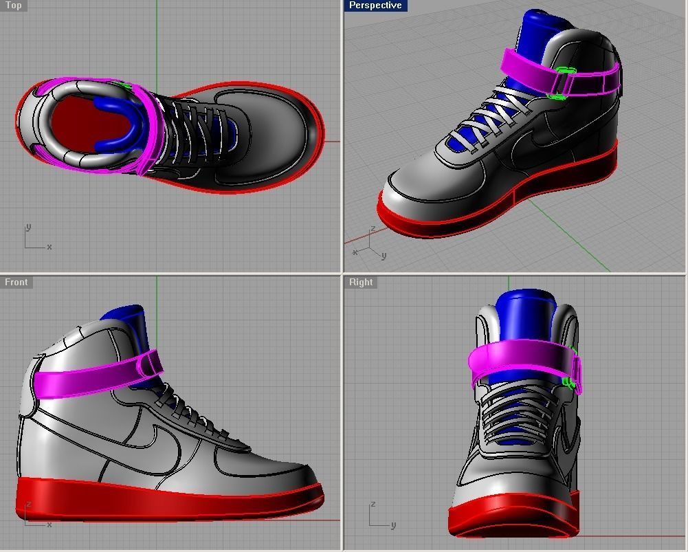 nike air jordan pendant 3D print model_7
