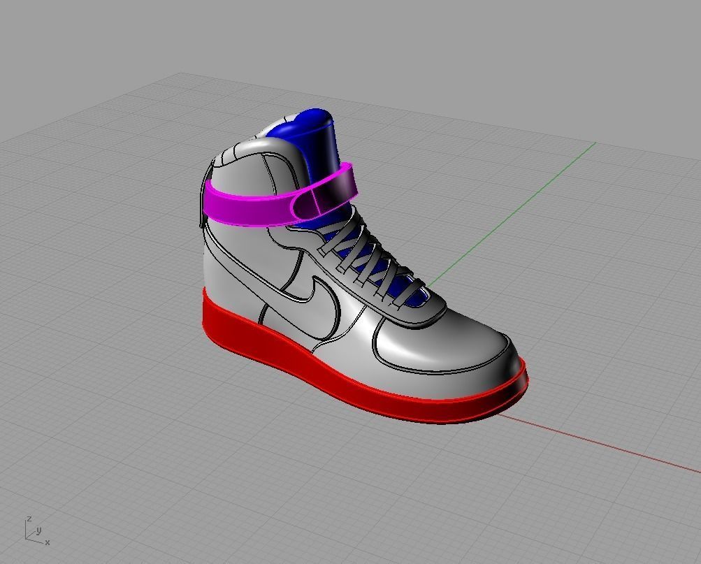 nike air jordan pendant 3D print model_9