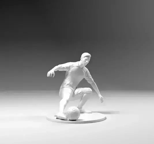 Footballer 03 Footstrike 03 Stl 3D print model Footballer 03 Footstrike 03 Stl 3D print model