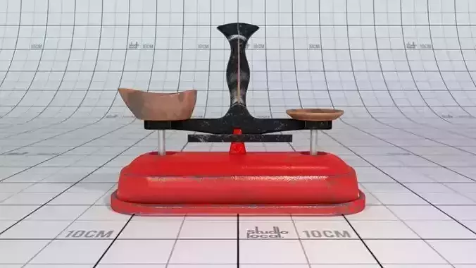 Old Metal Weights Scale