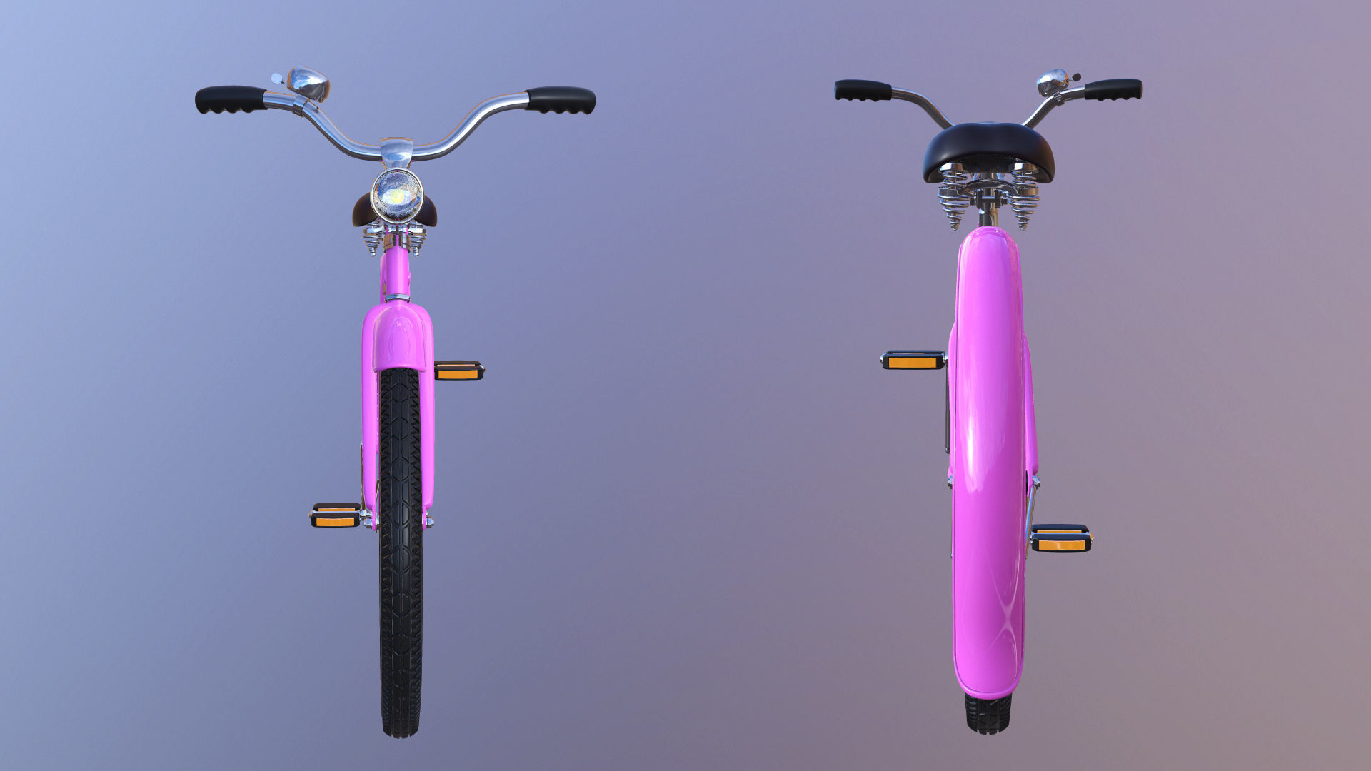 Bicycle Beach Cruiser  Vintage Ladies Bike 3D model_16