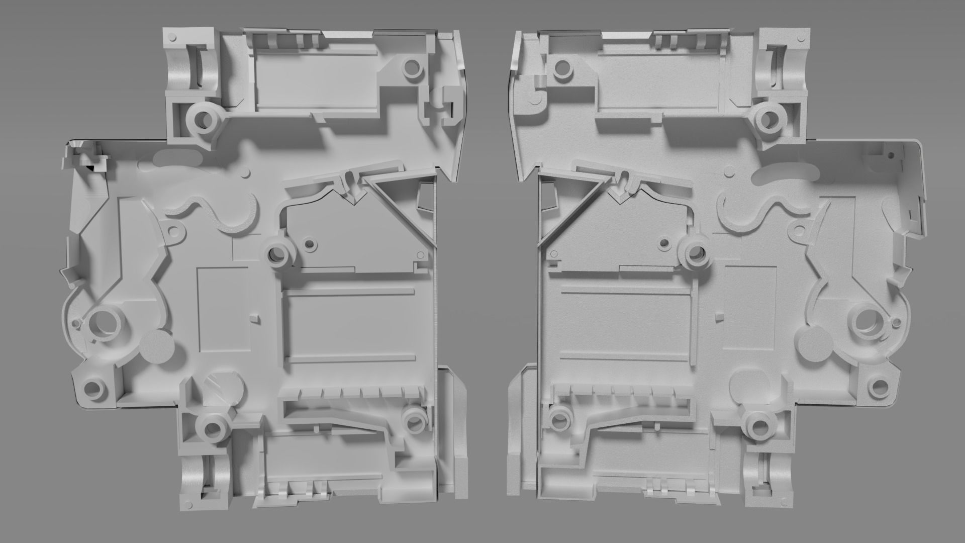 Electric switch automatic with fully detailed mechanism 3D model_13