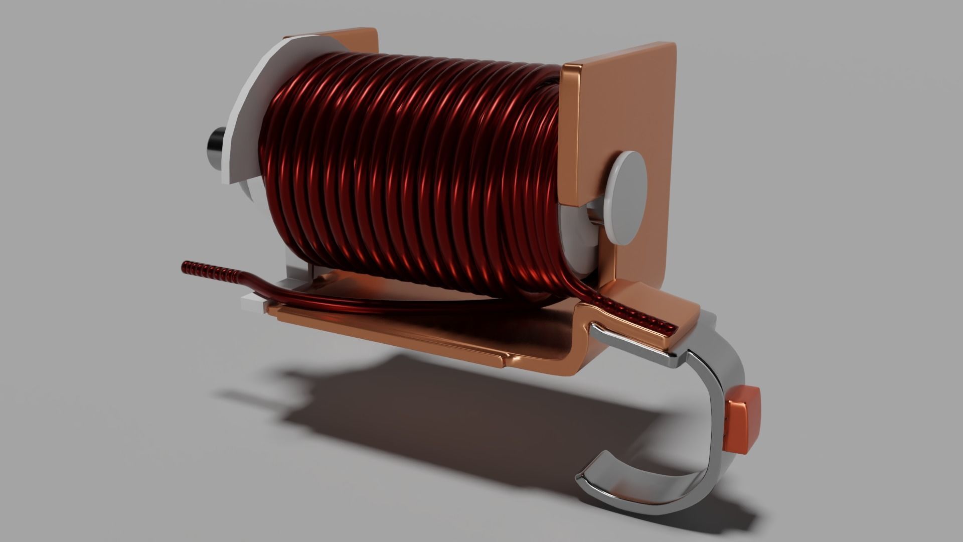 Electric switch automatic with fully detailed mechanism 3D model_15