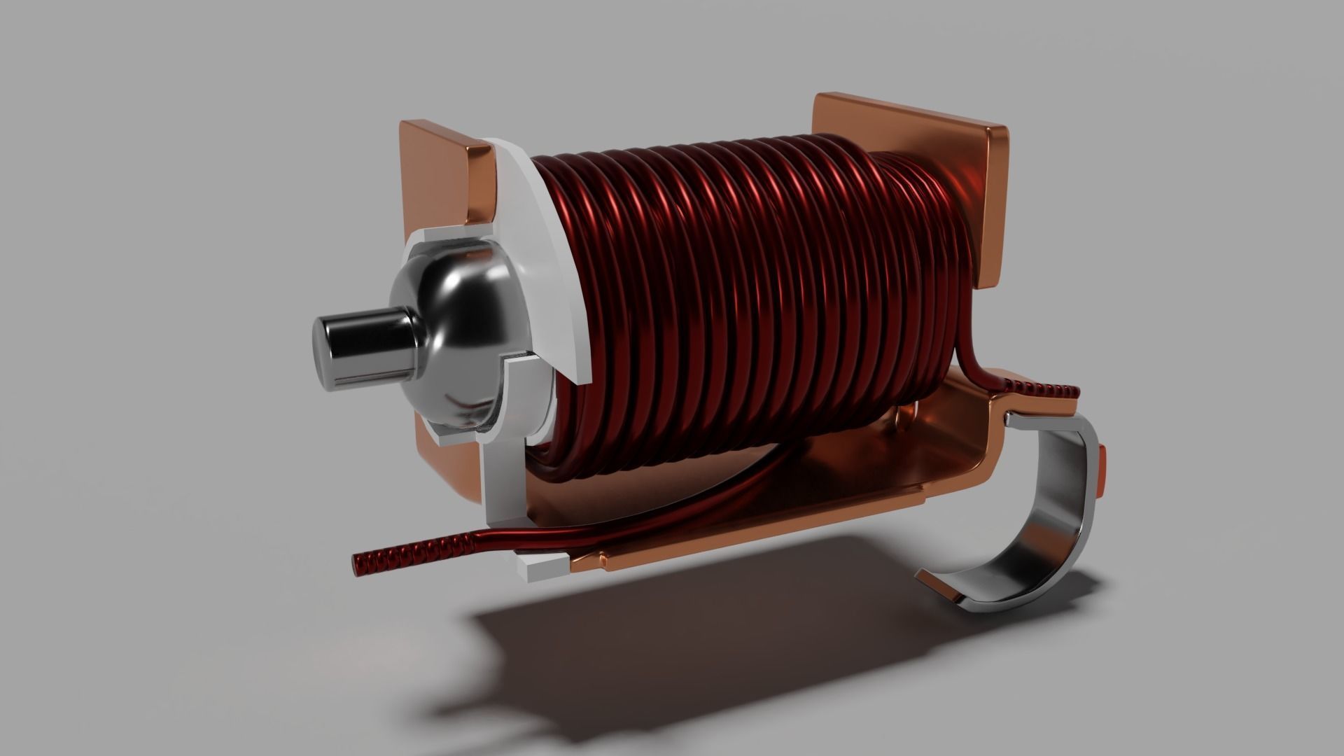 Electric switch automatic with fully detailed mechanism 3D model_14