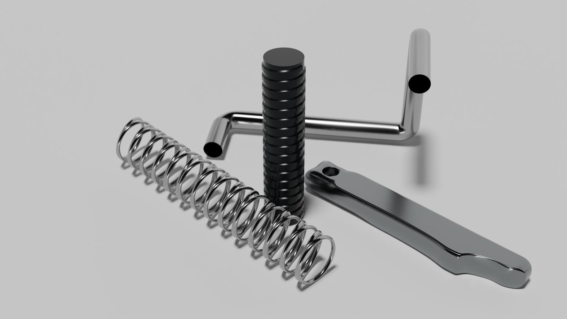 Electric switch automatic with fully detailed mechanism 3D model_21