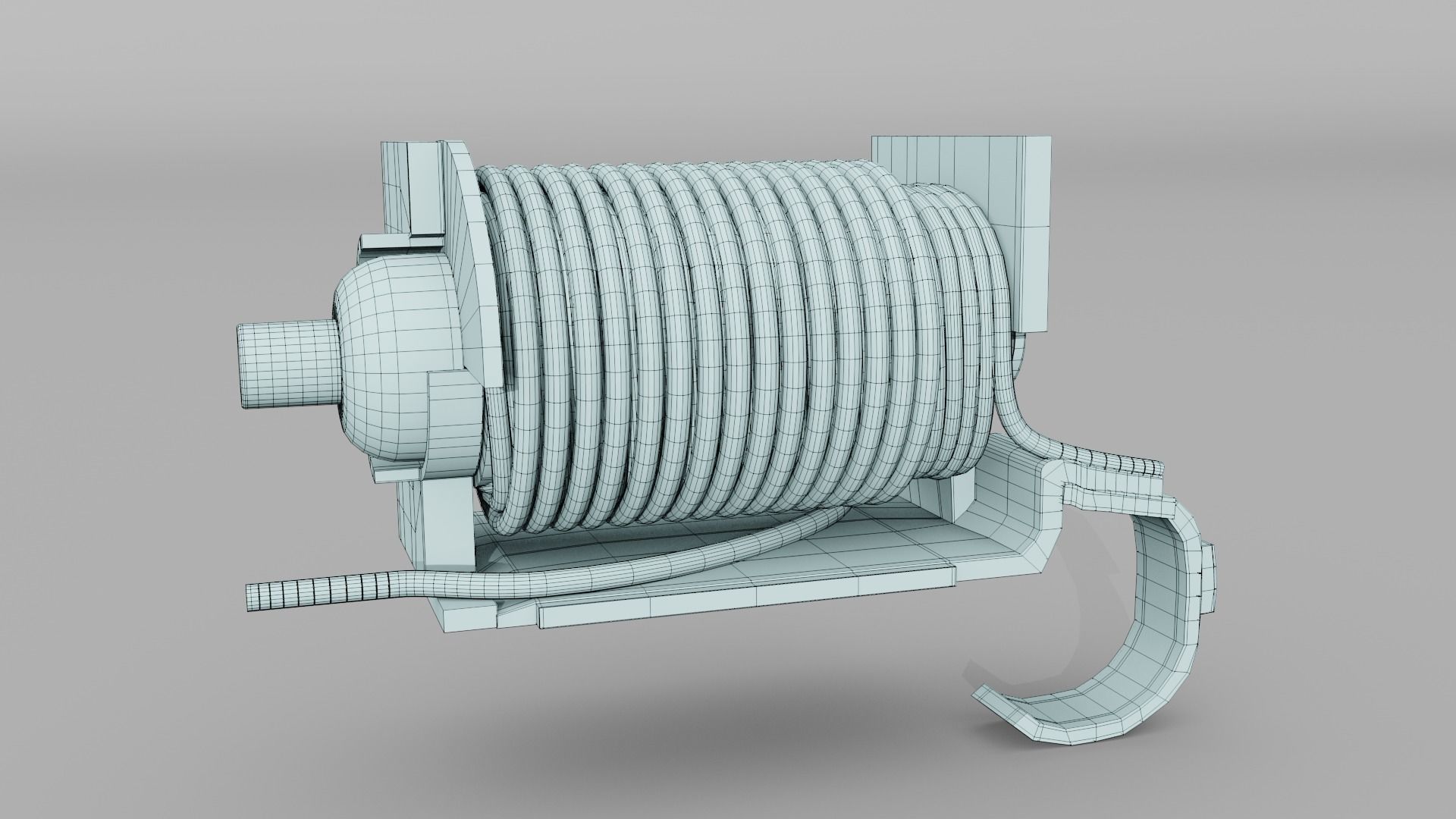 Electric switch automatic with fully detailed mechanism 3D model_34