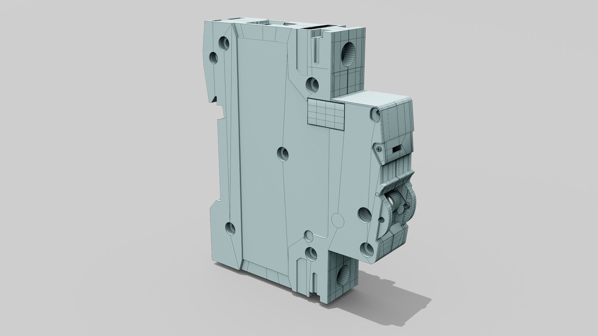 Electric switch automatic with fully detailed mechanism 3D model_31