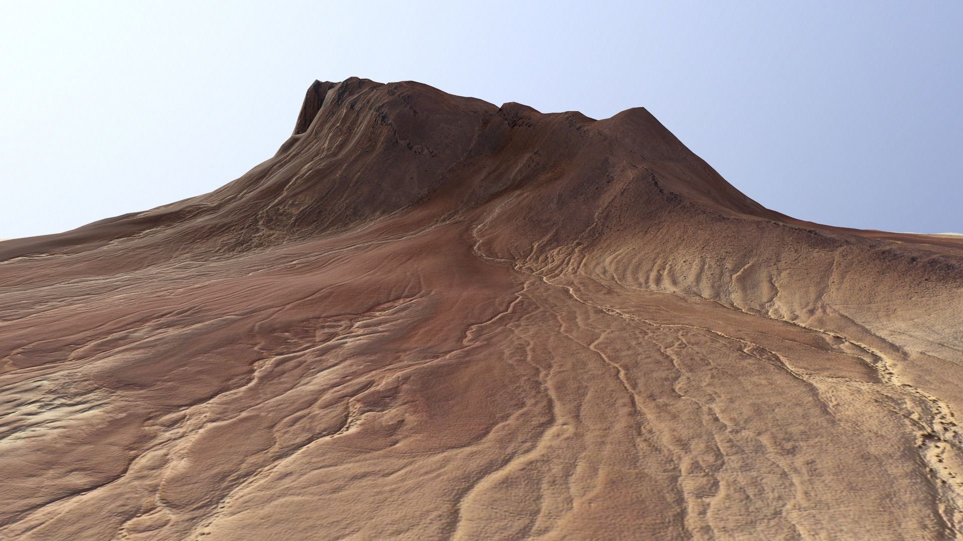 Desert Mountain Africa Landscape Dunes PBR Low Poly 03 Low-poly 3D model_5