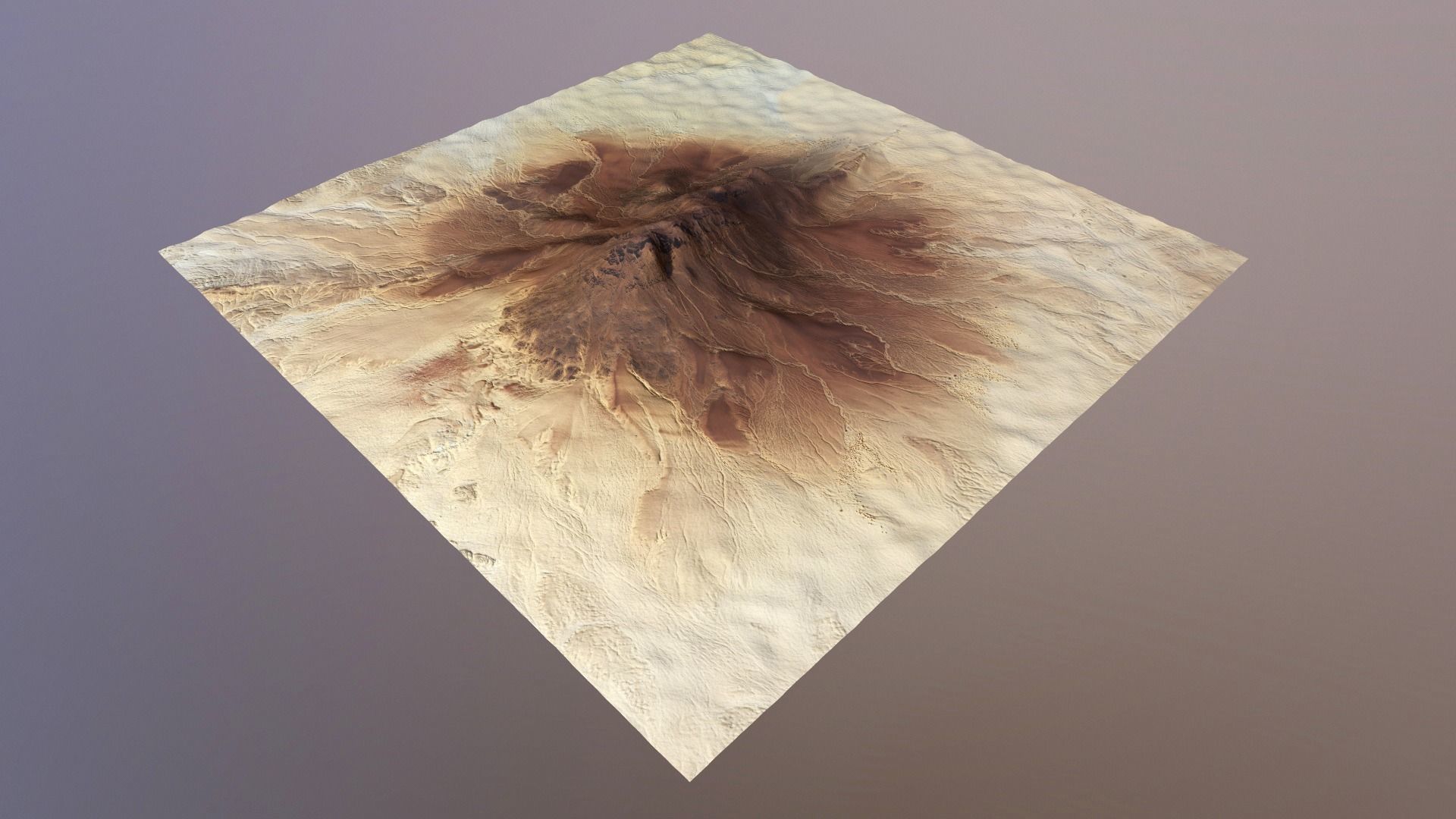 Desert Mountain Africa Landscape Dunes PBR Low Poly 03 Low-poly 3D model_23