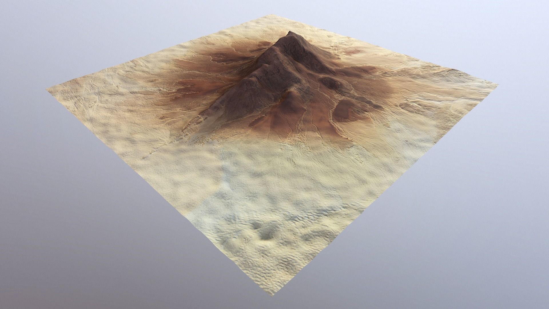 Desert Mountain Africa Landscape Dunes PBR Low Poly 03 Low-poly 3D model_21