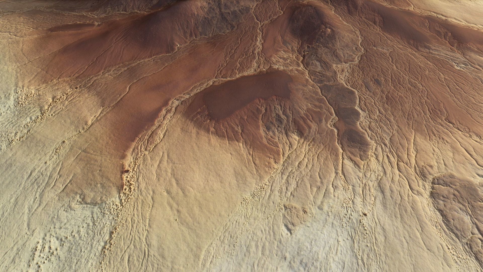 Desert Mountain Africa Landscape Dunes PBR Low Poly 03 Low-poly 3D model_13