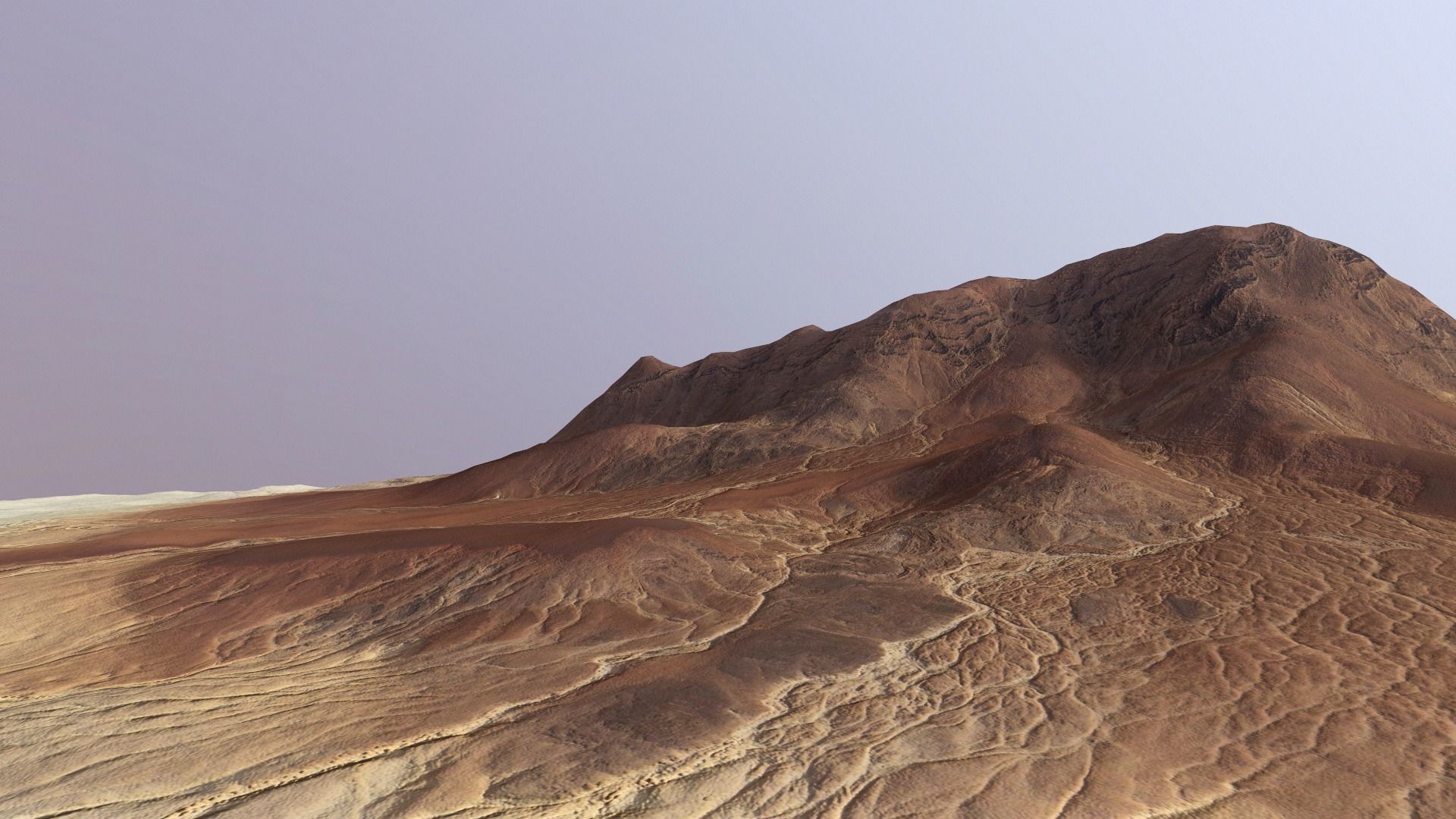 Desert Mountain Africa Landscape Dunes PBR Low Poly 03 Low-poly 3D model_20