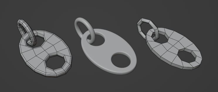 Basic chain set for modelling Low-poly 3D model_2