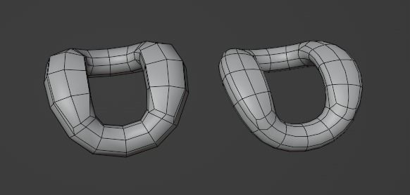 Basic chain set for modelling Low-poly 3D model_4