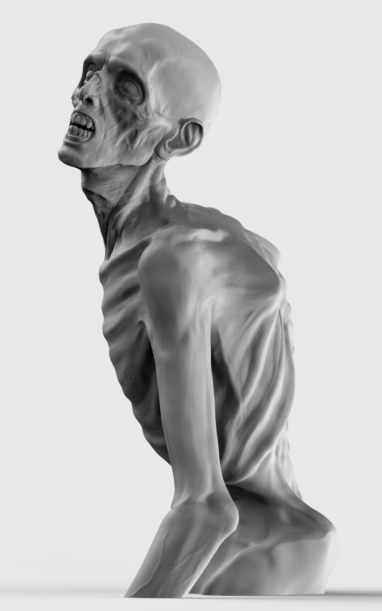Zombie 3D print model_5