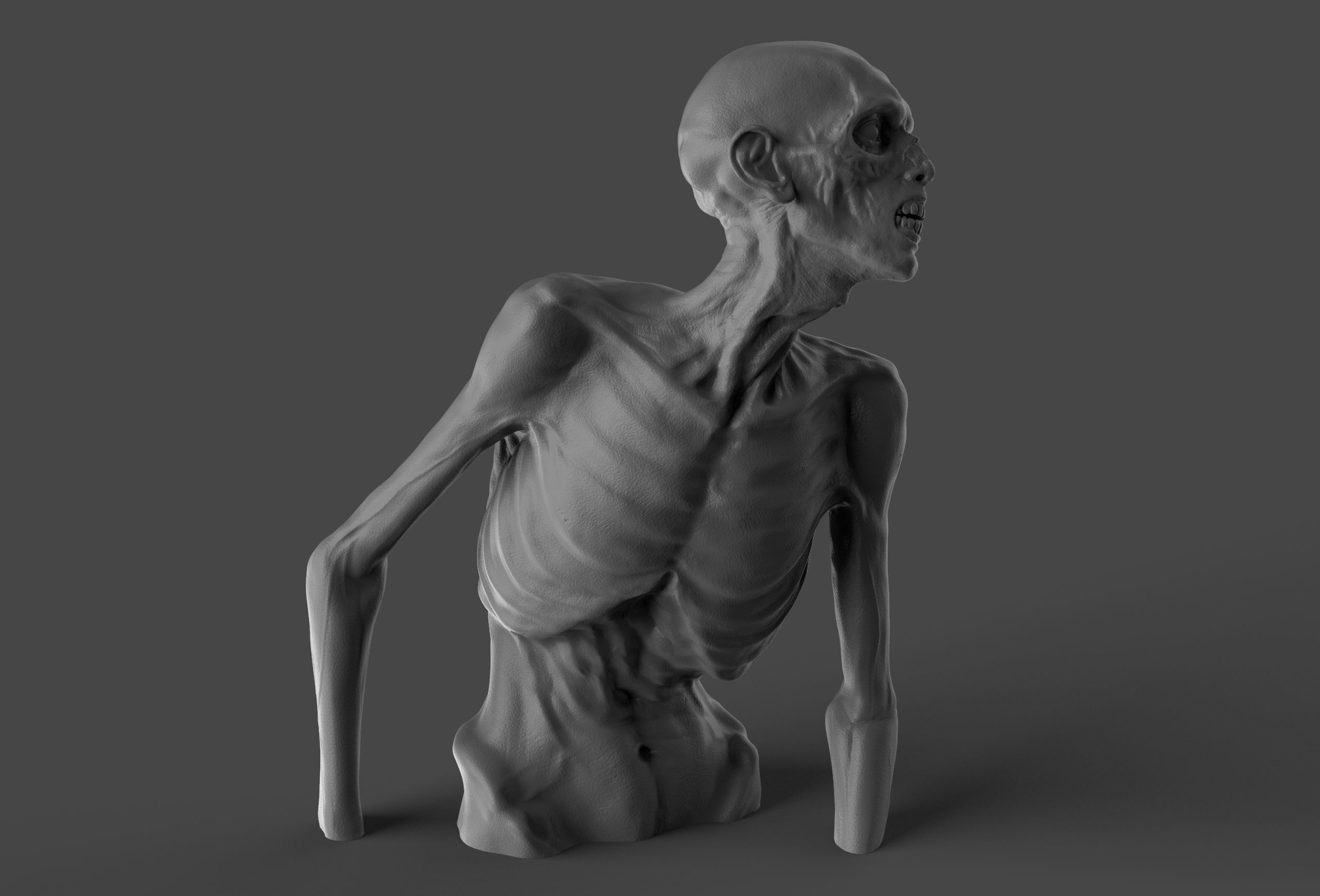 Zombie 3D print model_3