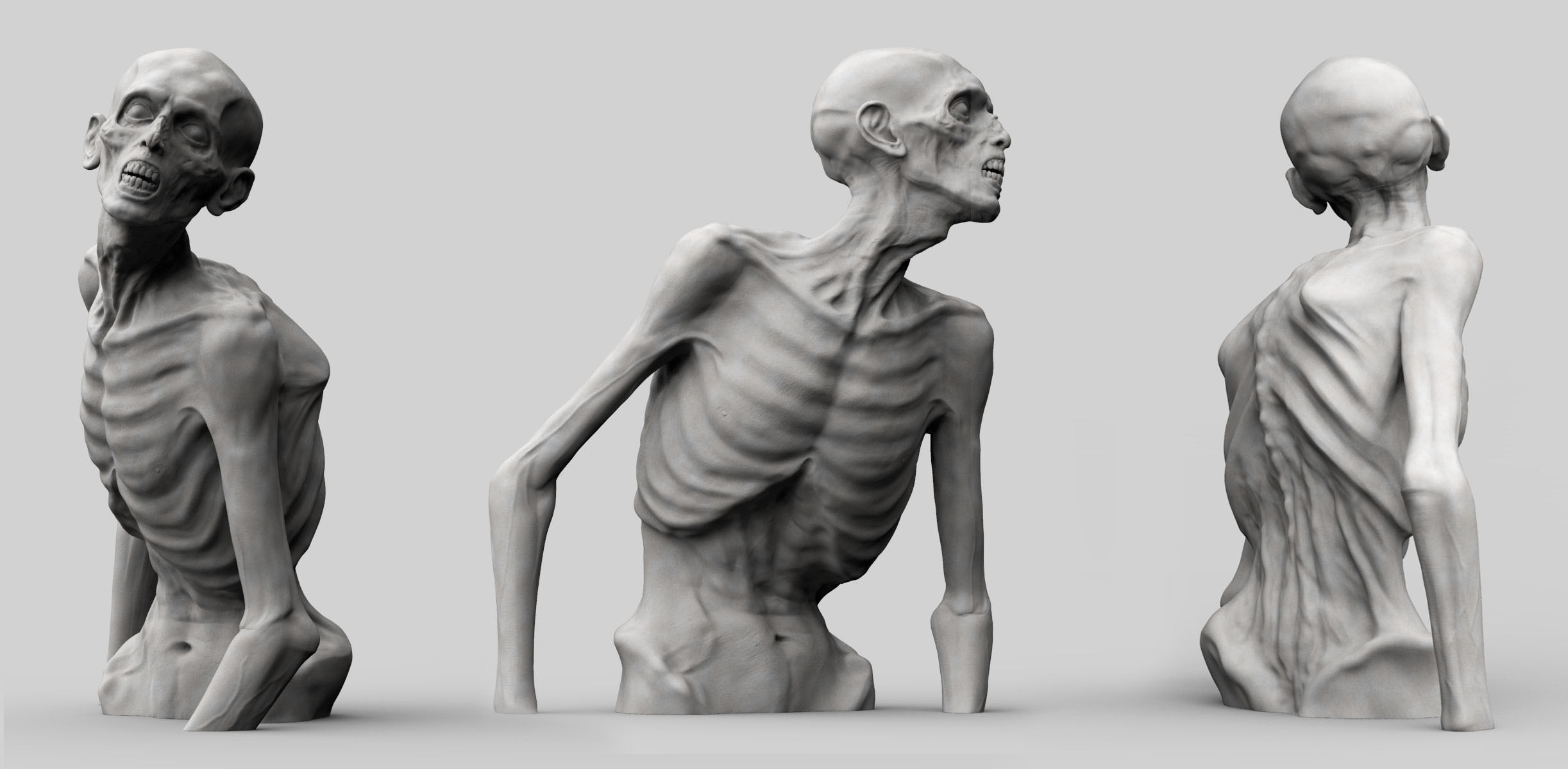 Zombie 3D print model_1