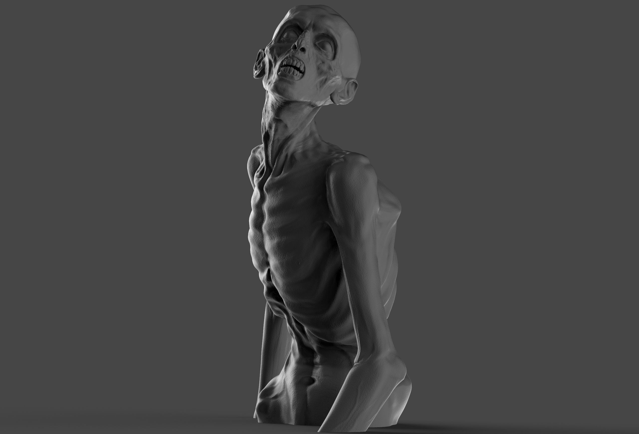 Zombie 3D print model_4