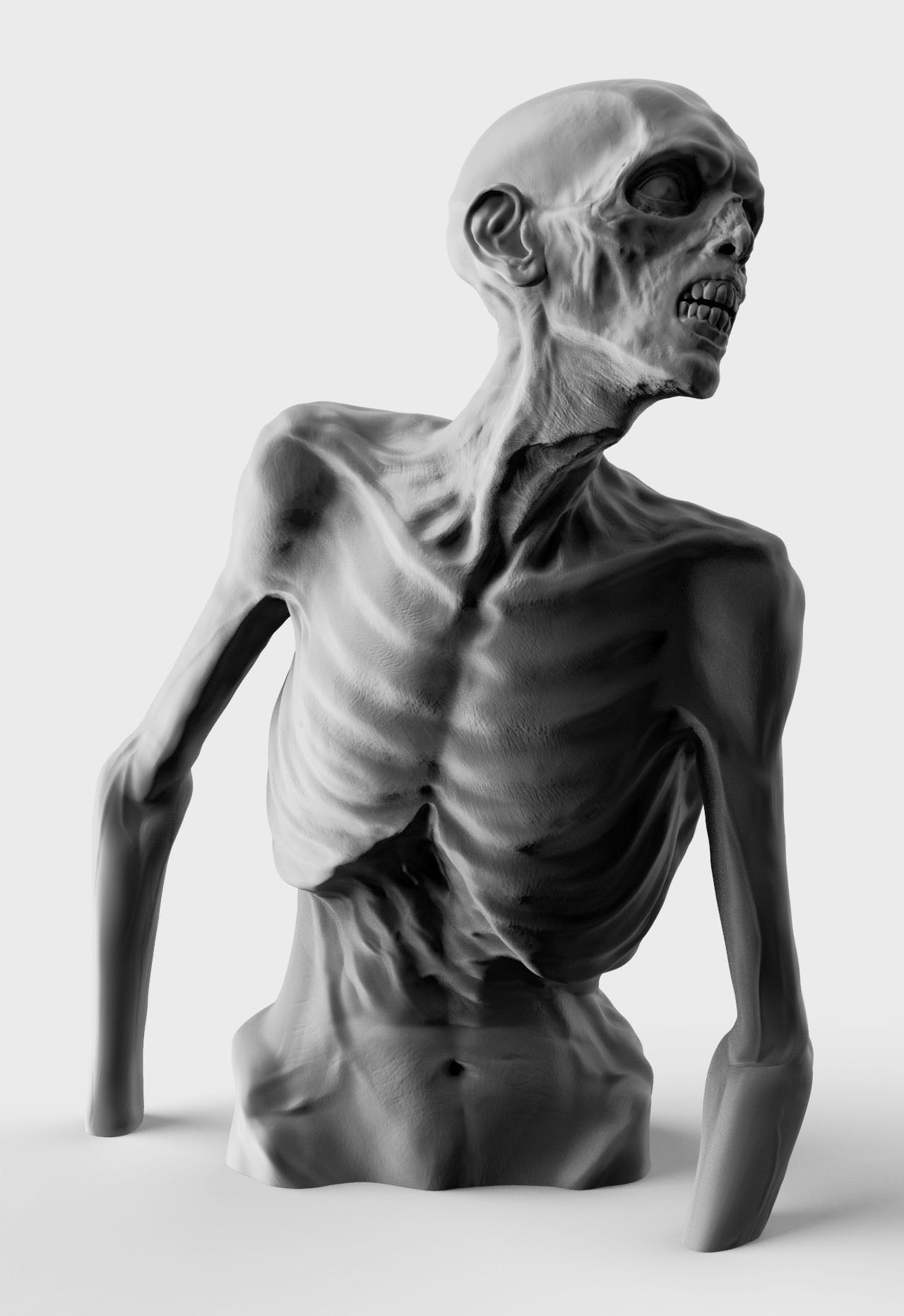 Zombie 3D print model_6