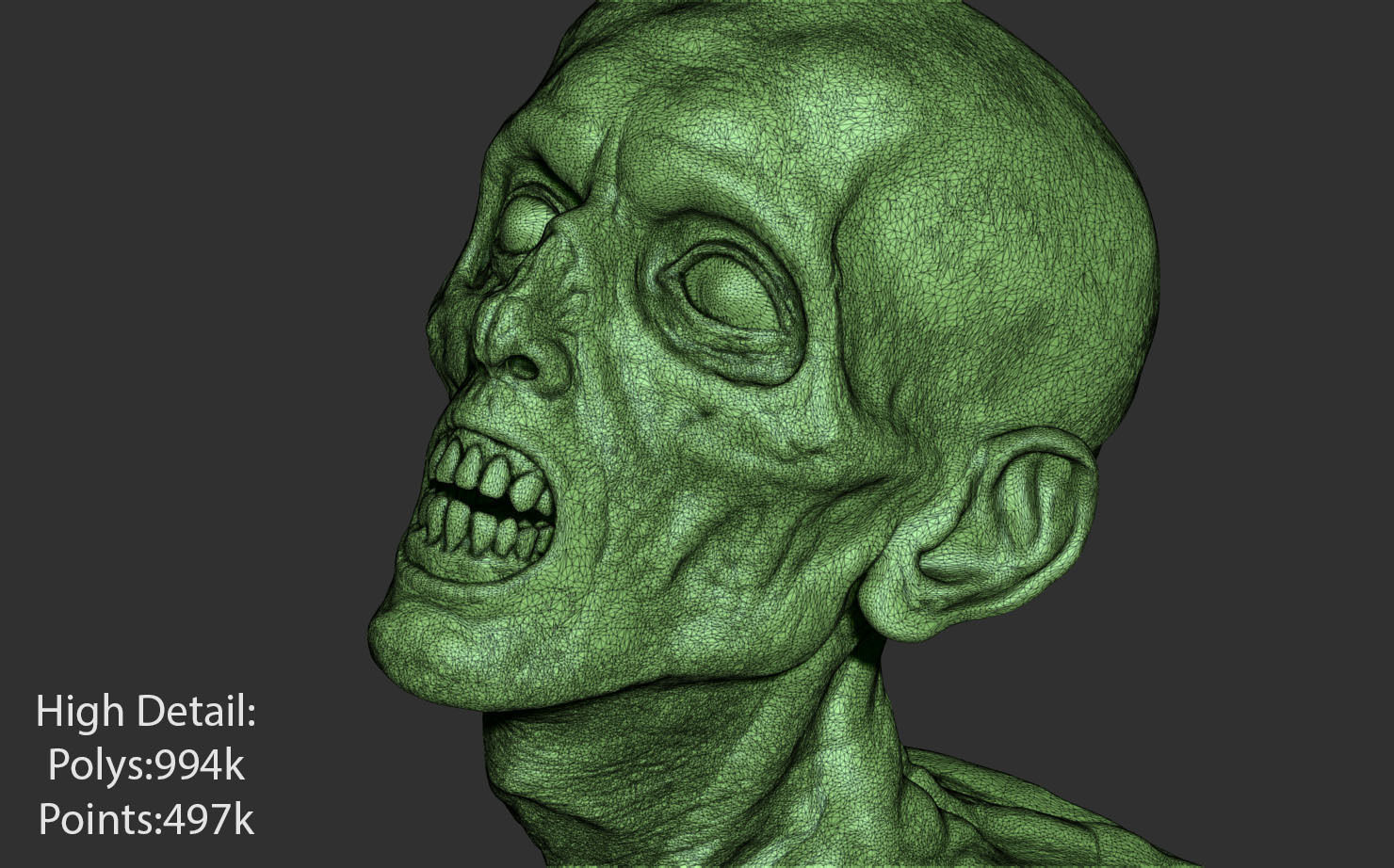 Zombie 3D print model_11