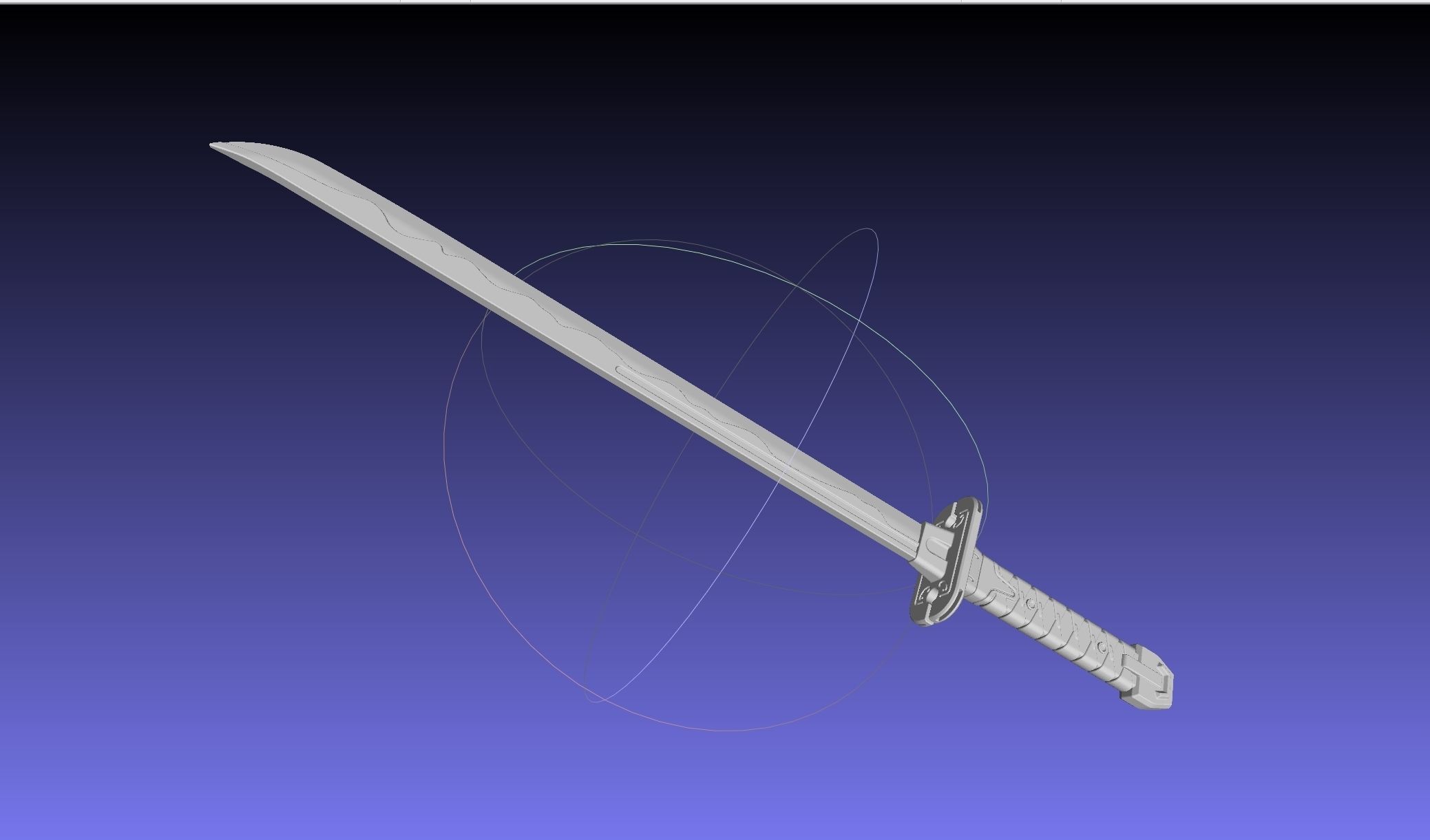 Overwatch Young Genji Dragonblade Sword And Sheath Assembly 3D print model_79