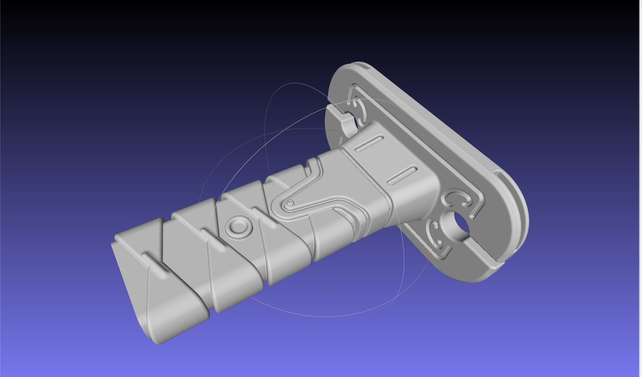 Overwatch Young Genji Dragonblade Sword And Sheath Assembly 3D print model_28