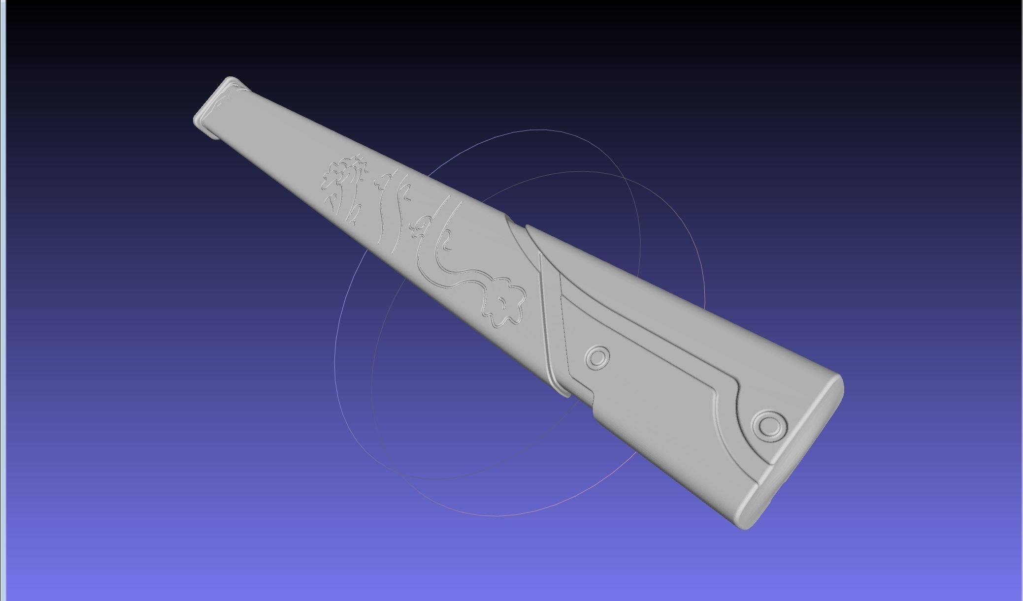 Overwatch Young Genji Dragonblade Sword And Sheath Assembly 3D print model_57