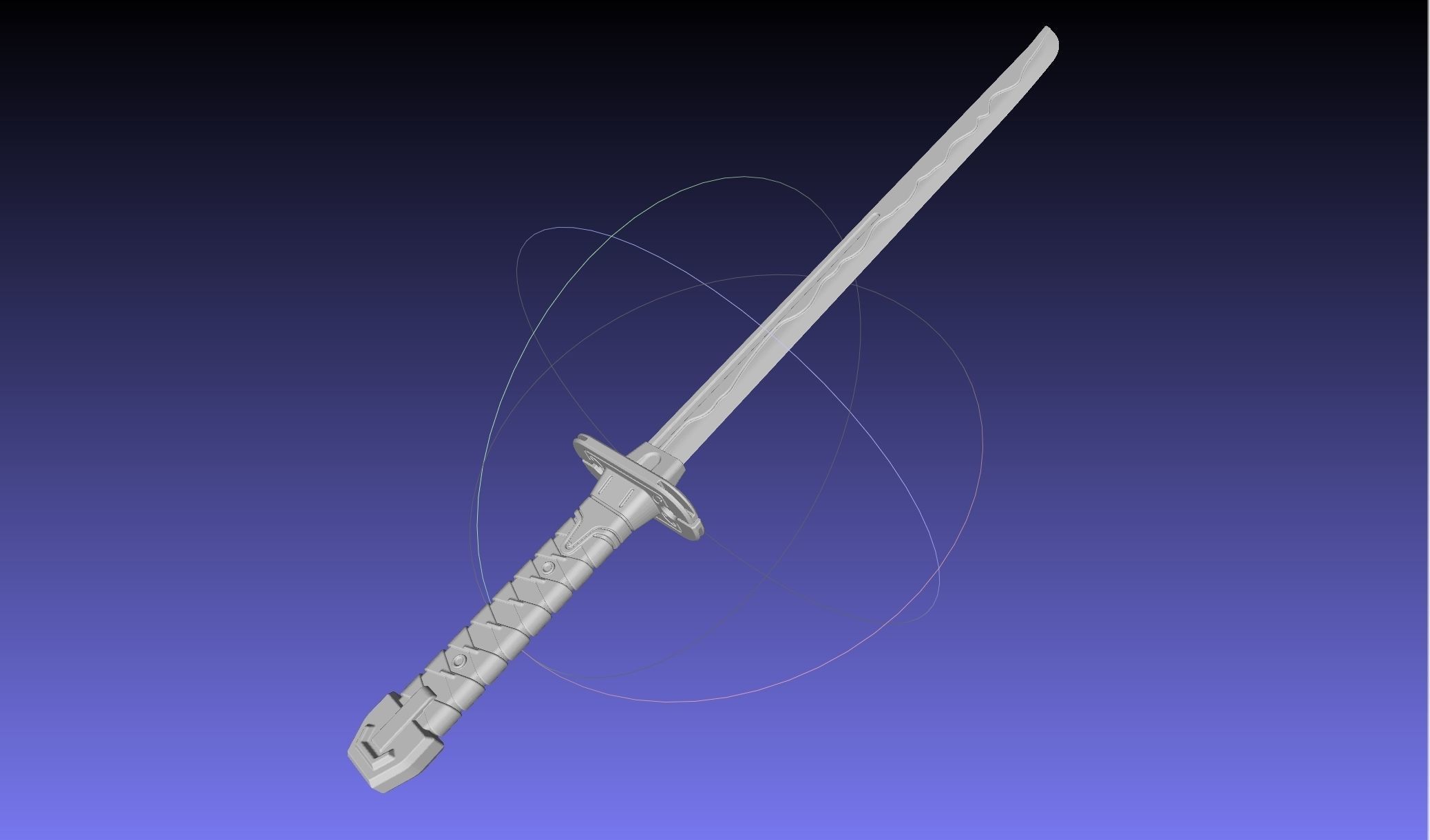 Overwatch Young Genji Dragonblade Sword And Sheath Assembly 3D print model_14