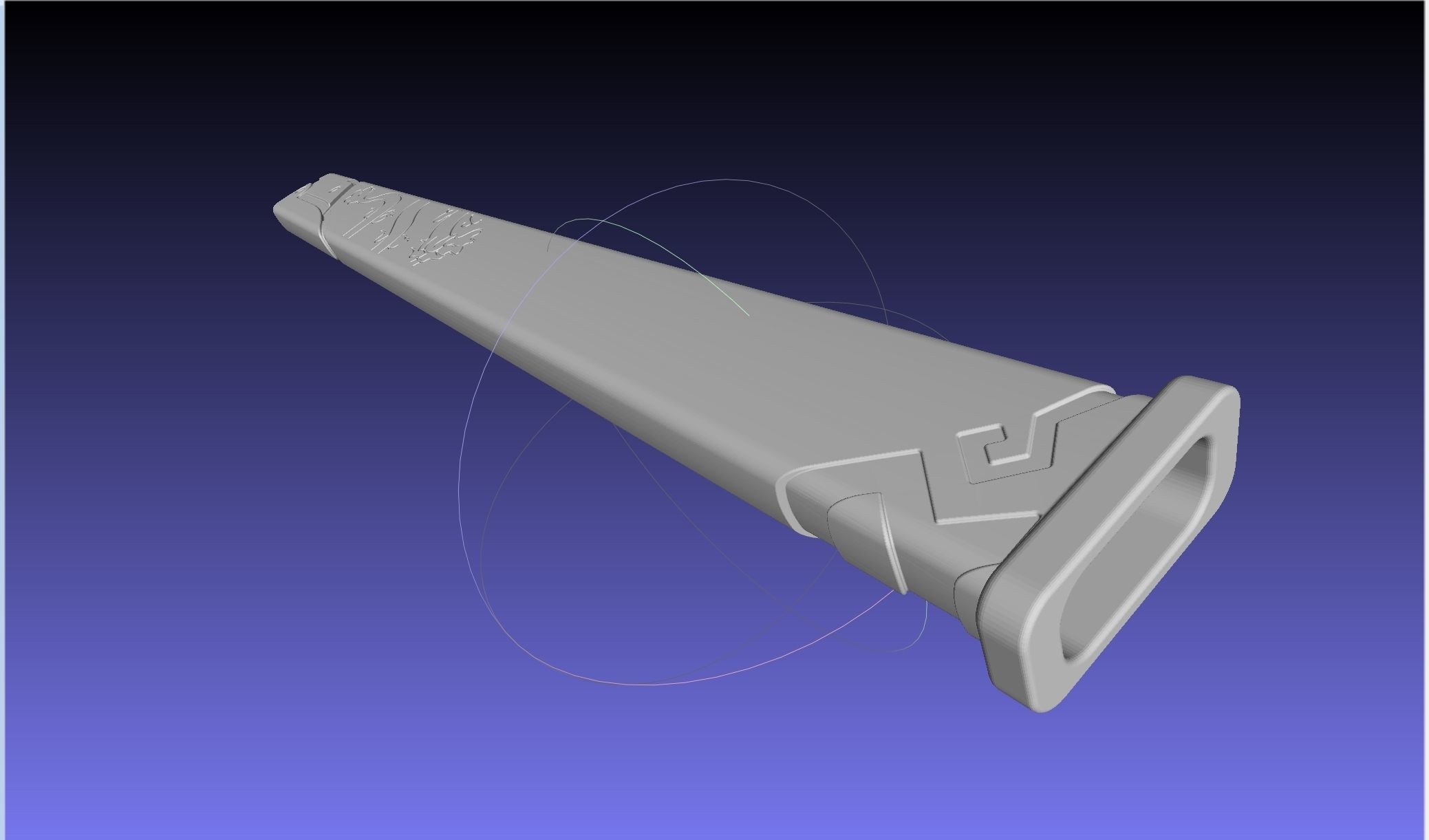 Overwatch Young Genji Dragonblade Sword And Sheath Assembly 3D print model_54