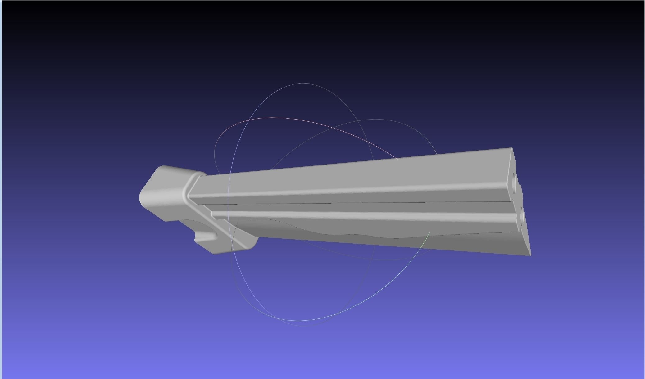 Overwatch Young Genji Dragonblade Sword And Sheath Assembly 3D print model_33